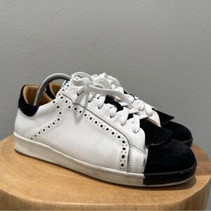 Classic Black and White Women's Sneakers